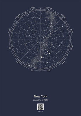 Custom Star Map by Date Celestial Constellations Chart Night Sky Personalized Print Decoration with Names SF Customizables Poster Print ONLY Under These Stars We Said Yes 
