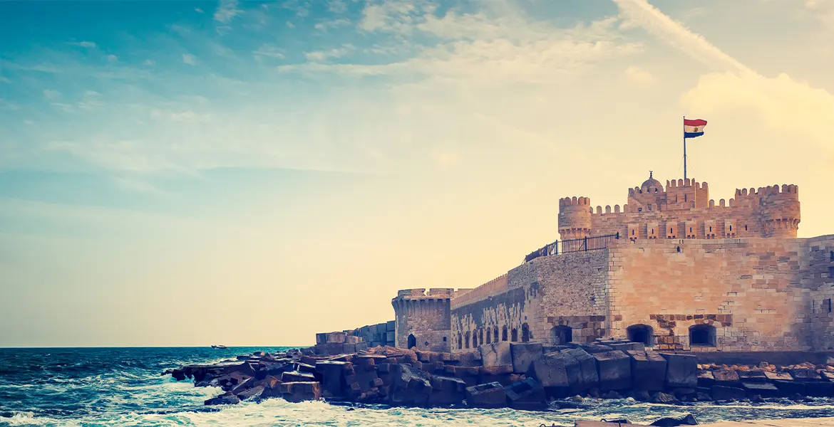 castle on a seaside